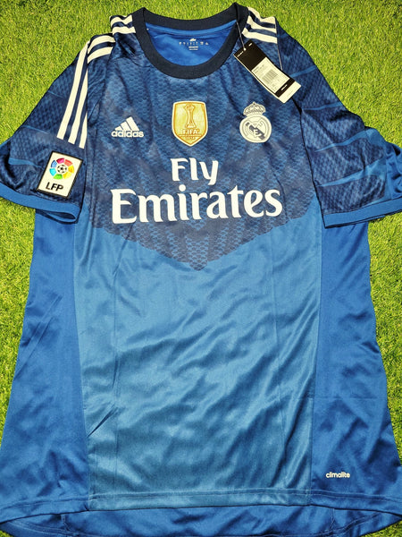 Casillas Real Madrid 2014 2015 GK Soccer Jersey Shirt BNWT L SKU# S05454 Adidas