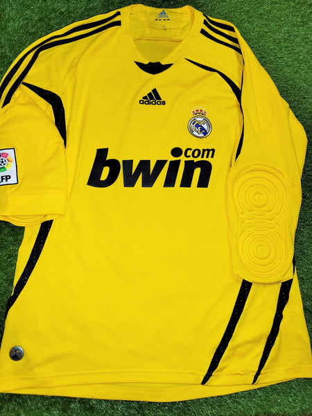Casillas Real Madrid Adidas GK 2008 2009 Jersey Shirt Camiseta M SKU# 315108 AZB001 foreversoccerjerseys