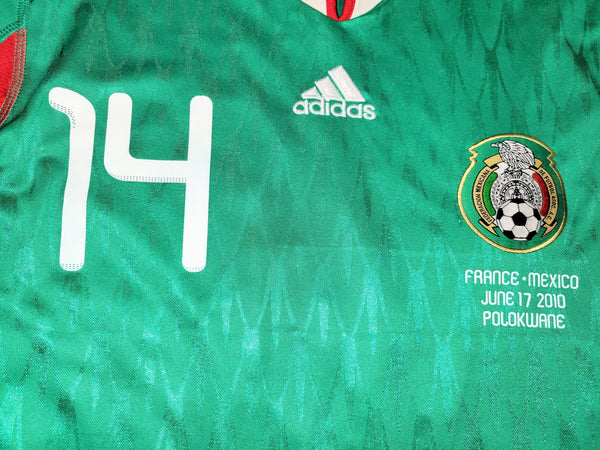 Chicharito Mexico 2010 WORLD CUP Home Soccer Jersey Shirt M SKU# P41410 Adidas