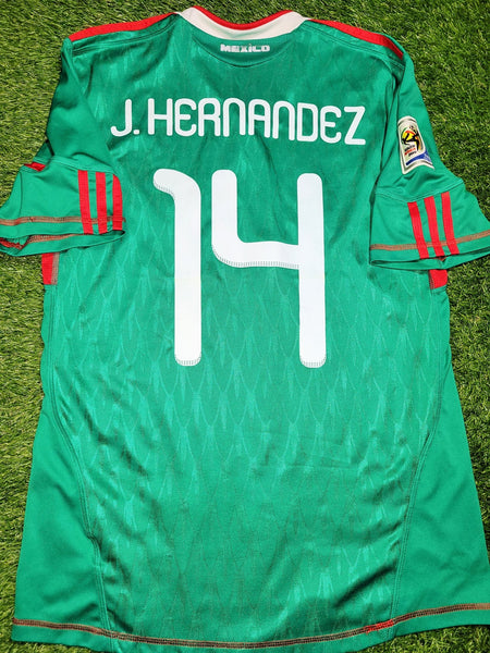 Chicharito Mexico 2010 WORLD CUP Home Soccer Jersey Shirt M SKU# P41410 Adidas