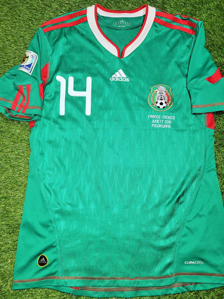 Chicharito Mexico 2010 WORLD CUP Home Soccer Jersey Shirt M SKU# P41410 Adidas