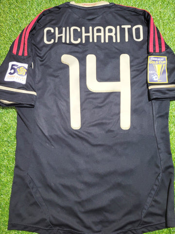Chicharito Mexico 2011 GOLD CUP FINAL Soccer Away Jersey Shirt M SKU# V31526 Adidas