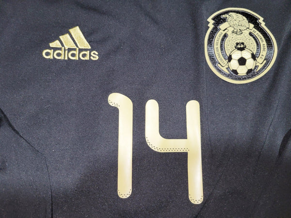 Chicharito Mexico 2011 GOLD CUP FINAL Soccer Long Sleeve Away Jersey Shirt M SKU# V31526 Adidas