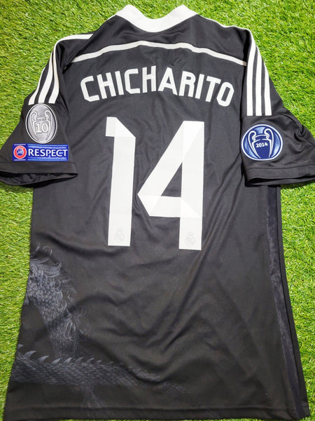 Chicharito Real Madrid 2014 2015 Yamamoto Dragon Y-3 UEFA Third Jersey Camiseta Shirt M SKU# F49264 Adidas