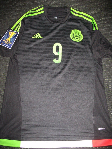 Corona TECATITO Mexico 2015 GOLD CUP MATCH WORN Jersey Camiseta Shirt M - foreversoccerjerseys