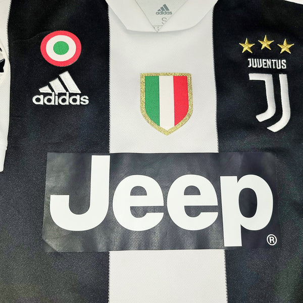 Cristiano Ronaldo Juventus 2018 2019 DEBUT UEFA Jersey Camiseta Shirt S SKU# CF3489 foreversoccerjerseys