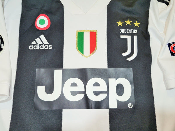 Cristiano Ronaldo Juventus 2018 2019 DEBUT UEFA Jersey Camiseta Shirt XL SKU# CF3489 foreversoccerjerseys