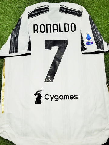 Cristiano Ronaldo Juventus 2020 2021 PLAYER ISSUE Home Soccer Jersey Shirt XL SKU# GJ7601 Adidas