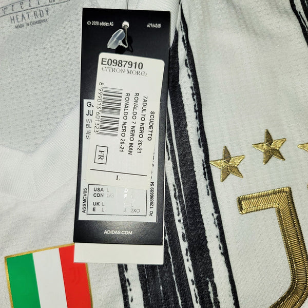 Cristiano Ronaldo Juventus 2020 2021 PLAYER ISSUE UEFA Jersey Camiseta Shirt BNWT L SKU# GJ7601 foreversoccerjerseys
