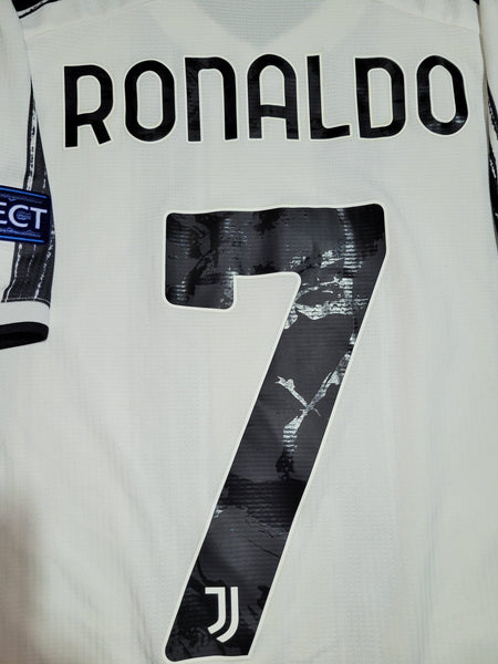 Cristiano Ronaldo Juventus 2020 2021 PLAYER ISSUE UEFA Soccer Jersey Shirt M SKU# GJ7601 Adidas