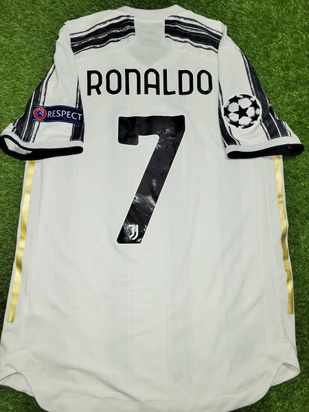 Cristiano Ronaldo Juventus 2020 2021 PLAYER ISSUE UEFA Soccer Jersey Shirt M SKU# GJ7601 Adidas