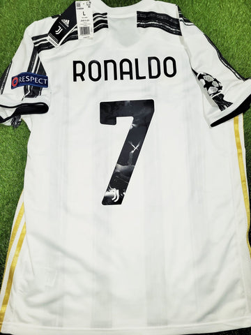 Cristiano Ronaldo Juventus 2020 2021 UEFA Soccer Jersey Shirt BNWT L SKU# EI9894 Adidas