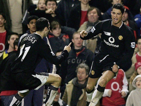 Cristiano Ronaldo Manchester United 2004 2005 Away STAND UP SPEAK UP Jersey Shirt L Nike
