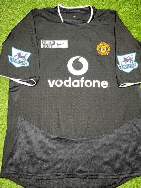 Cristiano Ronaldo Manchester United 2004 2005 Away STAND UP SPEAK UP Soccer Jersey Shirt L Nike