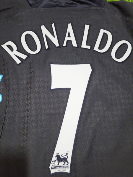 Cristiano Ronaldo Manchester United 2004 2005 Away STAND UP SPEAK UP Soccer Jersey Shirt L Nike
