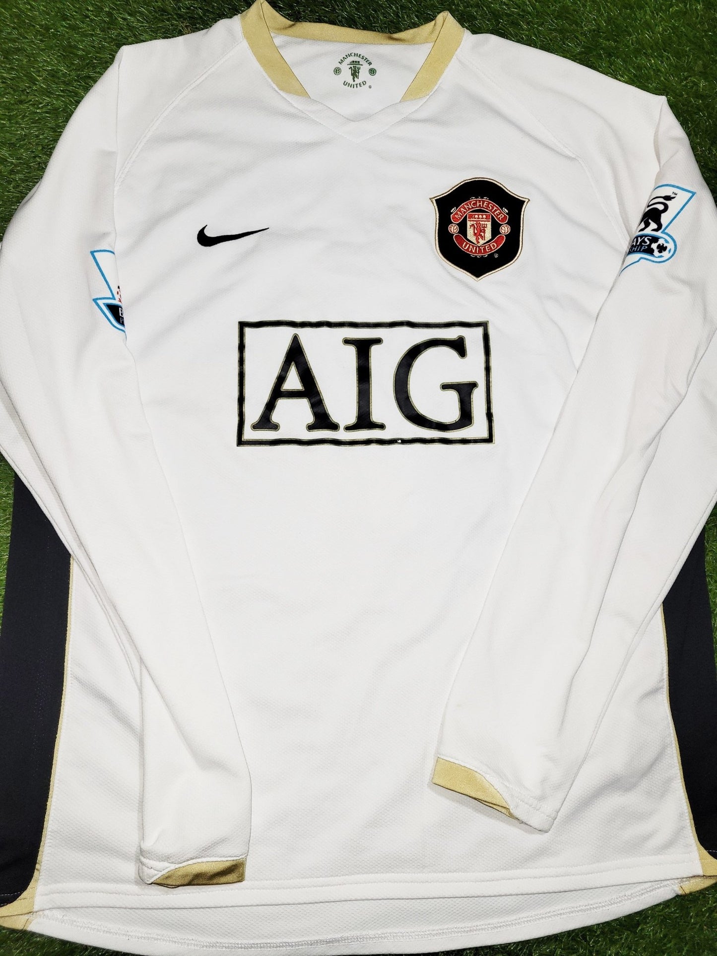 Cristiano Ronaldo Manchester United 2006 2007 Away Long Sleeve Soccer Jersey L SKU# H6SYS 146818 Nike