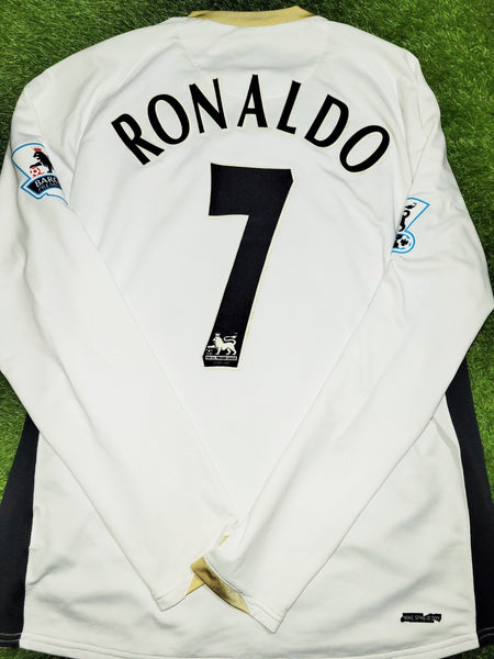 Cristiano Ronaldo Manchester United 2006 2007 Away Long Sleeve Soccer Jersey L SKU# H6SYS 146818 Nike