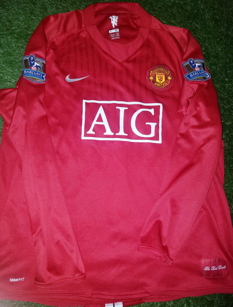 Cristiano Ronaldo Manchester United 2007 2008 Long Sleeve Jersey Shirt XL 237925-666 foreversoccerjerseys