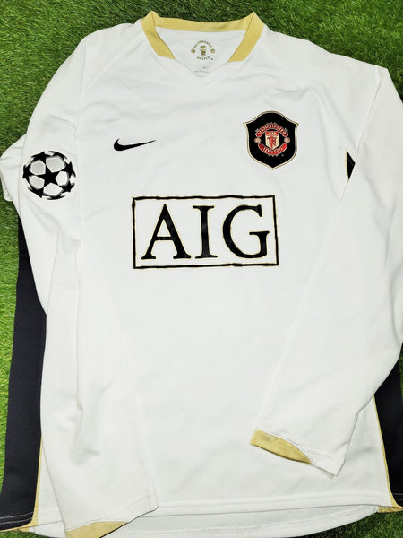 Cristiano Ronaldo Manchester United 2007 2008 UEFA Long Sleeve Third Soccer Jersey M SKU# H6SYS 146818 Nike