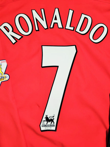 Cristiano Ronaldo Nike Manchester United 2003 2004 DEBUT SEASON Home Long Sleeve Jersey Shirt XL SKU# F20104DHA 184948 Nike