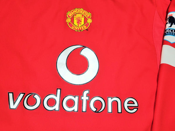 Cristiano Ronaldo Nike Manchester United 2004 2005 2006 Long Sleeve Home Soccer Jersey Shirt L Nike