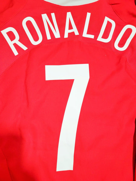 Cristiano Ronaldo Nike Manchester United 2004 2005 2006 Long Sleeve UEFA Soccer Jersey Shirt L Nike