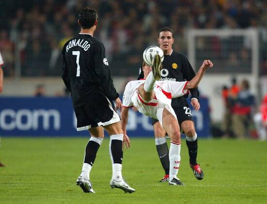 Cristiano Ronaldo Nike Manchester United 2004 2005 UEFA Away Long Sleeve Jersey Shirt L foreversoccerjerseys