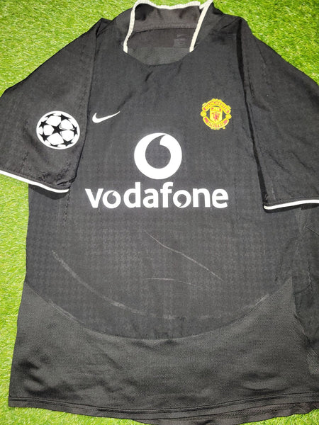 Cristiano Ronaldo Nike Manchester United 2004 2005 UEFA Away Soccer Jersey Shirt L Nike