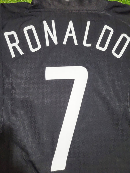 Cristiano Ronaldo Nike Manchester United 2004 2005 UEFA Away Soccer Jersey Shirt L Nike