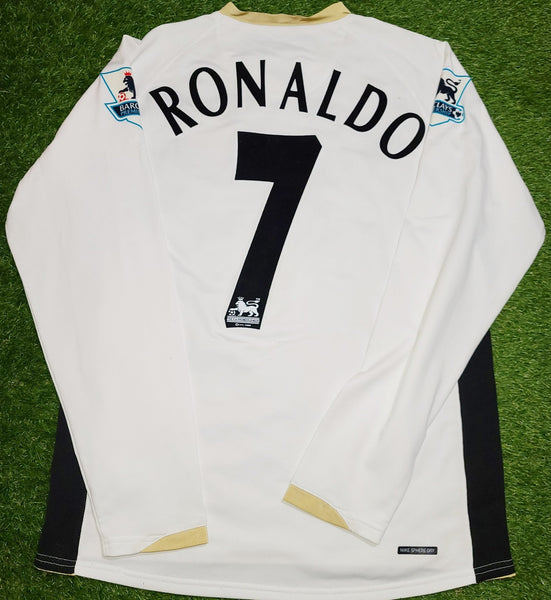 Cristiano Ronaldo Nike Manchester United 2006 2007 2008 Away Long Sleeve Jersey Shirt M SKU# 146818 foreversoccerjerseys