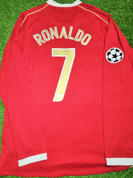 Cristiano Ronaldo Nike Manchester United 2006 2007 UEFA Home Soccer Jersey Shirt XL SKU# H6DHA 146815 Nike