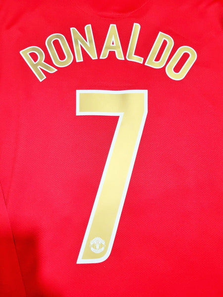 Cristiano Ronaldo Nike Manchester United 2006 2007 UEFA Home Soccer Jersey Shirt XL SKU# H6DHA 146815 Nike