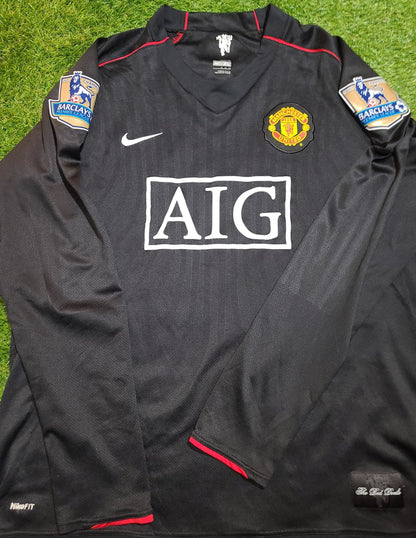 Cristiano Ronaldo Nike Manchester United 2007 2008 Away Long Sleeve Jersey Shirt XL SKU# 238348-010 foreversoccerjerseys