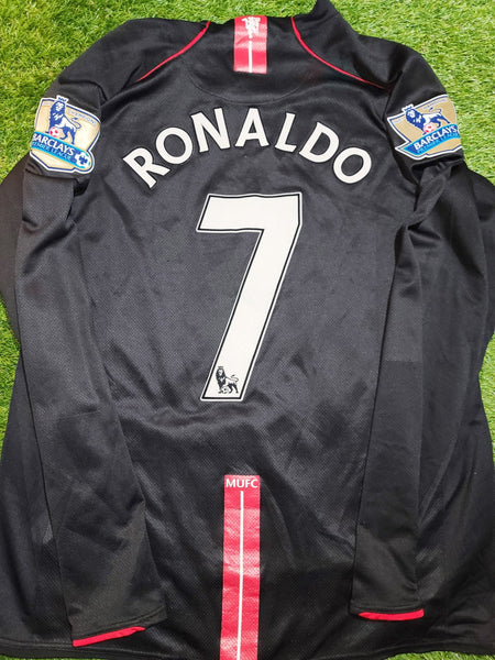 Cristiano Ronaldo Nike Manchester United 2007 2008 Away Long Sleeve Jersey Shirt XL SKU# 238348-010 foreversoccerjerseys