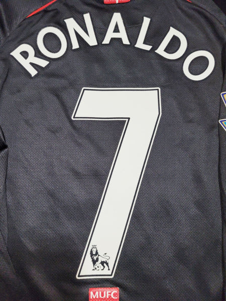 Cristiano Ronaldo Nike Manchester United 2007 2008 Away Long Sleeve Soccer Jersey Shirt M SKU# 238348-010 Nike