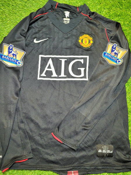 Cristiano Ronaldo Nike Manchester United 2007 2008 Away Long Sleeve Soccer Jersey Shirt M SKU# 238348-010 Nike