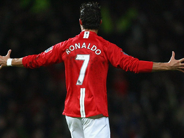 Cristiano Ronaldo Nike Manchester United 2007 2008 Home Long Sleeve Jersey Shirt L SKU# 237925-686 foreversoccerjerseys
