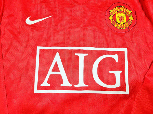 Cristiano Ronaldo Nike Manchester United 2007 2008 Home Long Sleeve Jersey Shirt M SKU# 237925-666 Nike