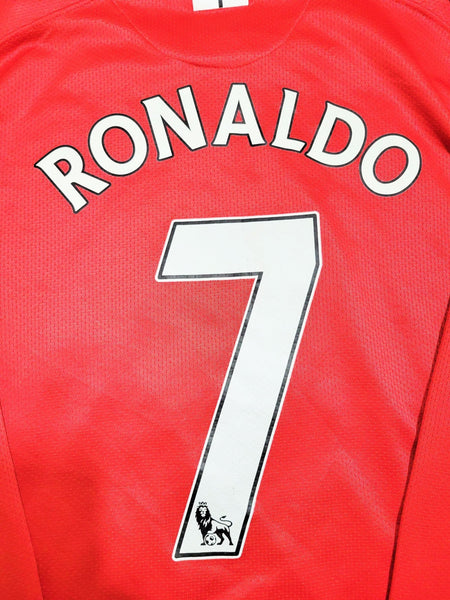 Cristiano Ronaldo Nike Manchester United 2007 2008 Home Long Sleeve Jersey Shirt M SKU# 237925-666 Nike