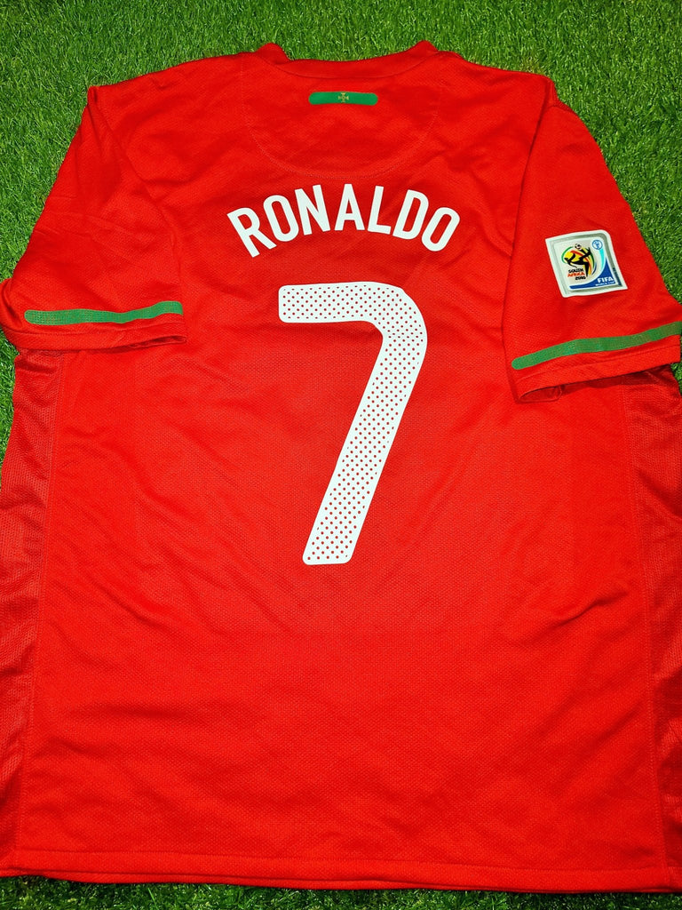 Partina City Contagioso Plasticidad Cristiano Ronaldo Portugal 2010 WORLD CUP Jersey Camiseta Shirt XL SKU –  foreversoccerjerseys