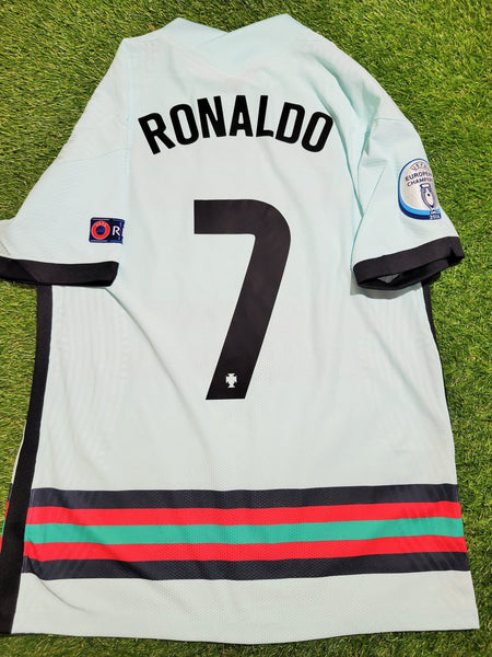 Cristiano Ronaldo Portugal 2020 EURO CUP PLAYER ISSUE VAPORKNIT Away Jersey Shirt L SKU# CD0600-336 Nike