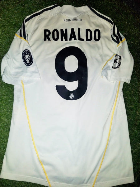 Cristiano Ronaldo Real Madrid 2009 2010 DEBUT SEASON Jersey Shirt Camiseta M E84340 AV1001 foreversoccerjerseys