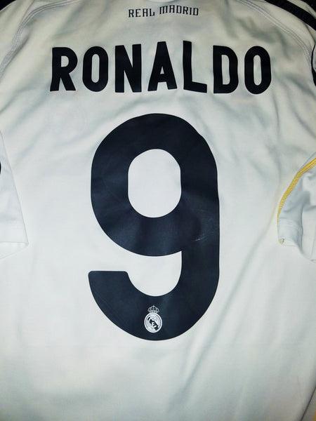 Cristiano Ronaldo Real Madrid 2009 2010 DEBUT SEASON Jersey Shirt Camiseta M E84340 AV1001 foreversoccerjerseys