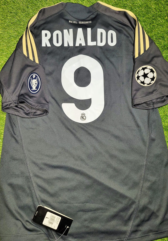 Cristiano Ronaldo Real Madrid 2009 2010 DEBUT SEASON Soccer Third Jersey Shirt BNWT L SKU# E84329 Adidas