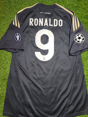 Cristiano Ronaldo Real Madrid 2009 2010 DEBUT SEASON Soccer Third Jersey Shirt L SKU# E84329 Adidas