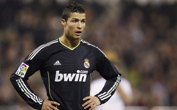 Cristiano Ronaldo Real Madrid 2010 2011 Black Away Jersey Camiseta Shirt M SKU# P95985 foreversoccerjerseys