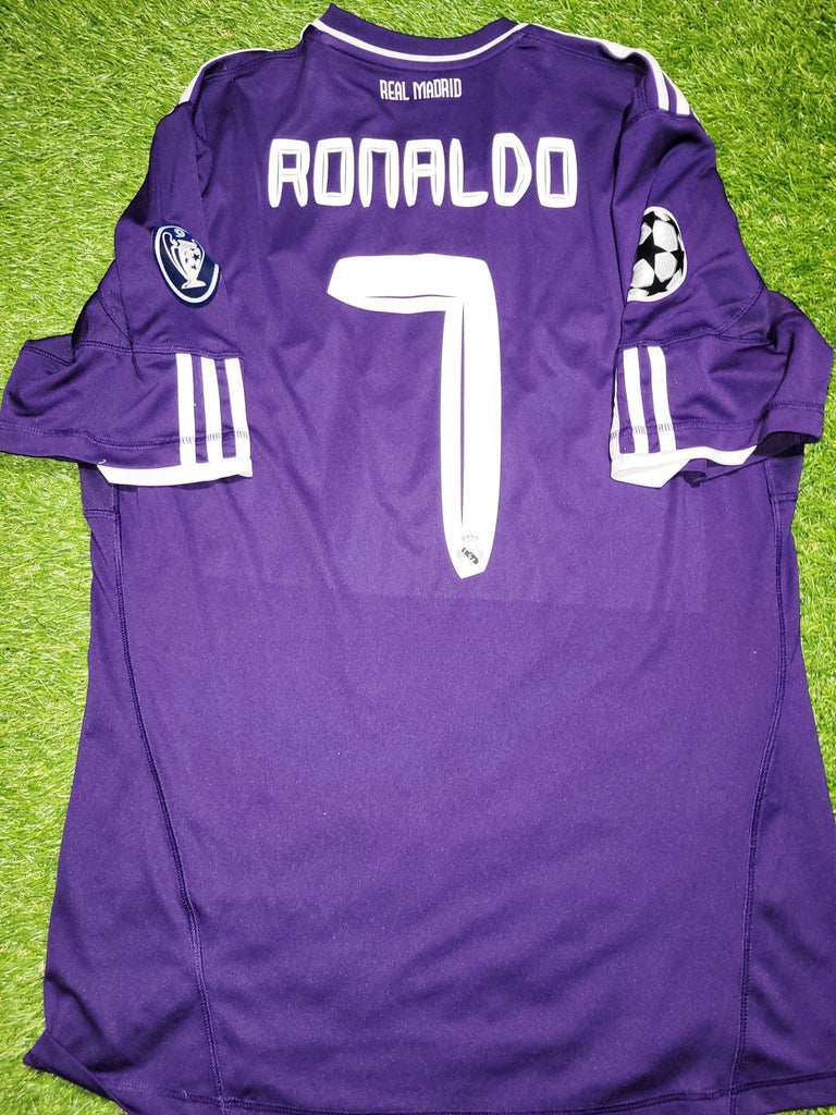 Cristiano Ronaldo Real Madrid 2010 2011 UEFA Third Soccer Jersey Shirt L SKU# P95678 Adidas
