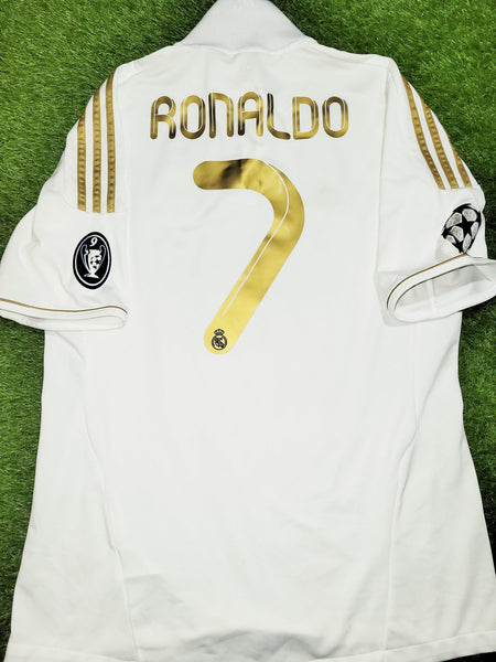 Cristiano Ronaldo Real Madrid 2011 2012 UEFA Jersey Shirt Camiseta L SKU# V13646 Adidas