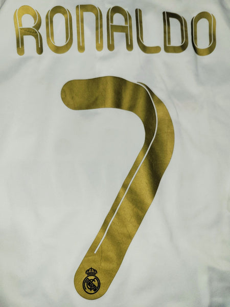 Cristiano Ronaldo Real Madrid 2011 2012 UEFA Soccer Jersey Shirt M SKU# V13646 Adidas