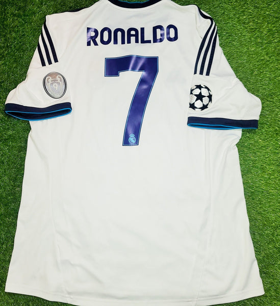 Cristiano Ronaldo Real Madrid 2012 2013 UEFA Home Jersey Camiseta Shirt XL SKU# W41768 foreversoccerjerseys